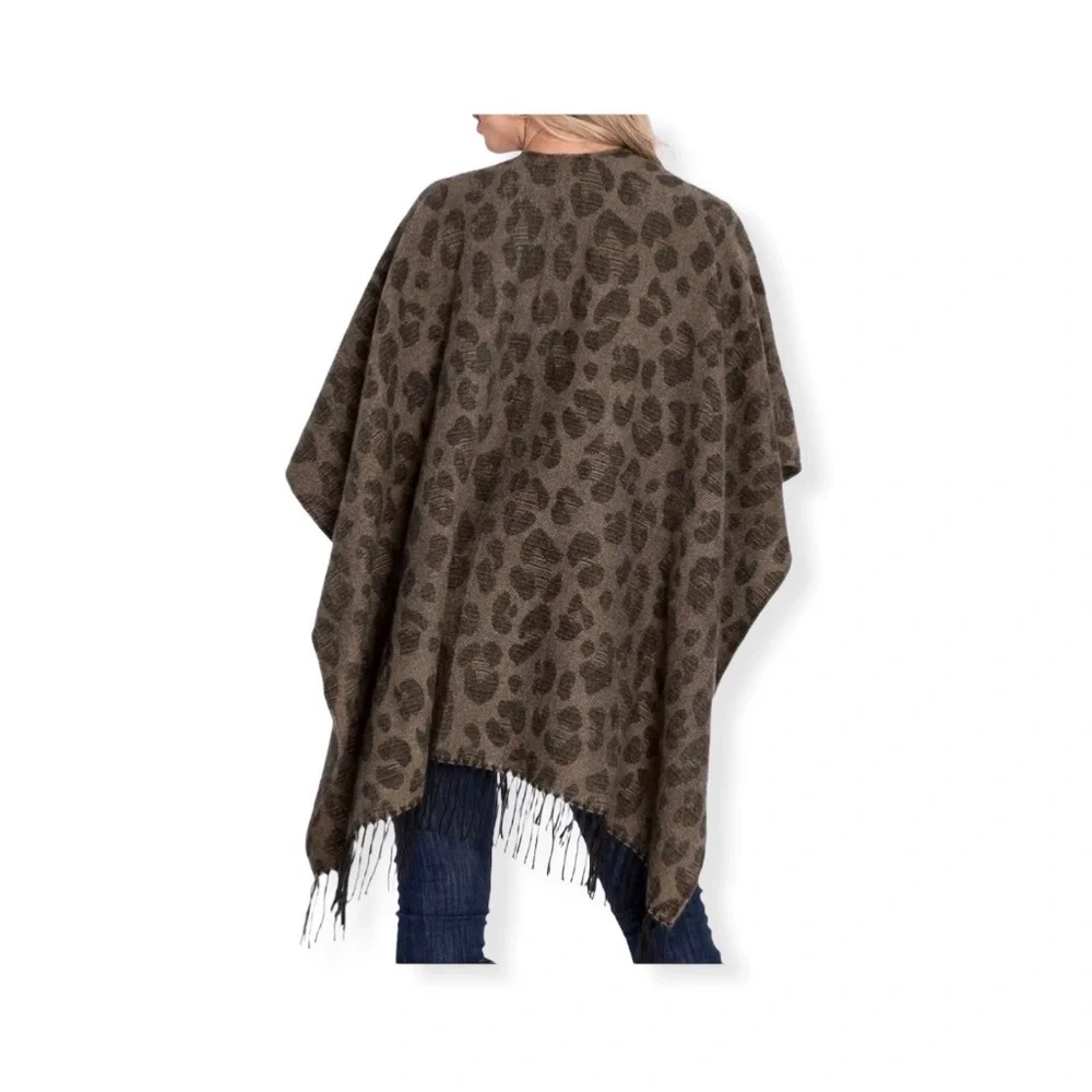 Woolrich Women’s Cozy Blanket Wrap Animal Leopard Print One Size - Picture 2 of 6